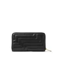 Jimmy Choo Pippa Avenue quilted zip-around wallet - Black