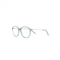 BOSS round-frame optical glasses - Blue