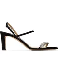 Jimmy Choo Meira 85mm crystal-embellished sandals - Black