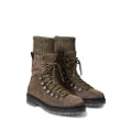 Jimmy Choo Devin suede cargo boots - Brown