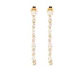 Anita Ko 18kt yellow gold diamond loop earrings