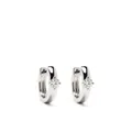 Anita Ko 18kt white gold diamond huggie earrings - Silver