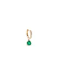 Anita Ko 18kt yellow gold diamond and emerald huggie earring