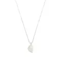 Anita Ko 18kt white gold diamond palm leaf necklace - Silver