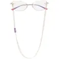 MISSONI EYEWEAR double cat-eye glasses and sunglasses - Gold