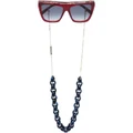 MISSONI EYEWEAR square-frame chain sunglasses - Red