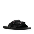 Moncler logo-detail touch-strap sandals - Black