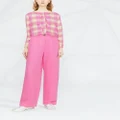 MSGM wide-leg high-waisted trousers - Pink