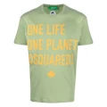 Dsquared2 'One Life One Planet' T-shirt - Green