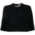 Valentino Garavani chain-detail knitted top - Black