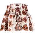 IRO all-over graphic-print blouse - Neutrals