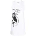 Lanvin x DC Comics Catwoman mini dress - White