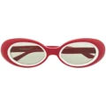 Undercover Effector oversized sunglasses - Red