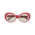 Undercover Effector oversized sunglasses - Red