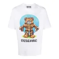 Moschino robotic Teddy print T-shirt - White