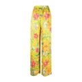 Balenciaga floral-print straight-leg pyjama trousers - Yellow