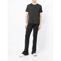 Dion Lee reflective marl-knit T-Shirt - Black