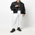 MISBHV monogram-print zip-up sports jacket - Black