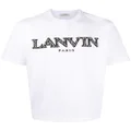 Lanvin logo-embroidered short-sleeve T-shirt - White