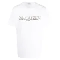 Alexander McQueen embroidered logo short-sleeve T-shirt - White