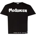 Alexander McQueen logo-print cotton T-shirt - Black