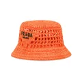 Prada raffia bucket hat - Orange