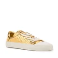 TOM FORD crocodile-embossed metallic sneakers - Gold