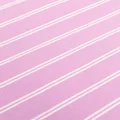 TEKLA 220X220 stripe-print bedsheet - Pink