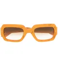 Gucci Eyewear oversized-frame logo sunglasses - Orange