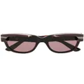 Gucci Eyewear square tinted sunglasses - Brown