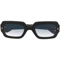 Gucci Eyewear oversized-frame logo sunglasses - Black