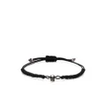 Alexander McQueen skull-charm cord bracelet - Black