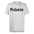 Alexander McQueen logo-print cotton T-shirt - Grey