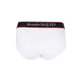 Alexander McQueen logo-waistband cotton briefs - White