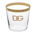 Dolce & Gabbana logo-print water glasses (set of 2) - White