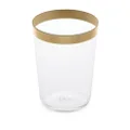 Dolce & Gabbana striped-border drinking glasses (set of 2) - White