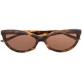 Balenciaga Eyewear BB cat-eye frame sunglasses - Brown
