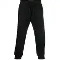 Versace Jeans Couture logo-tape cotton track-pants - Black