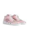 Giuseppe Zanotti high-top suede-panel sneakers - Pink