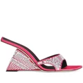 Giuseppe Zanotti Akira Shine 105mm wedge sandals - Pink