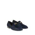 Giuseppe Zanotti Jareth snakeskin-print loafers - Blue