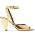 Giuseppe Zanotti Keziaa patent leather sandals - Gold