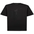 Giuseppe Zanotti rhinestone-embellished logo T-shirt - Black