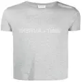 Saint Laurent reverse logo-print organic cotton T-shirt - Grey