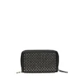 CHANEL Pre-Owned 2014-2015 studded zipped wallet - Black