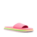 MSGM rainbow-sole open-toe sandals - Pink