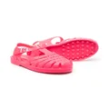 Mini Melissa closed-toe ankle-buckle sandals - Pink