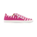 Giuseppe Zanotti striped-detail leather sneakers - Pink