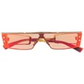 Balmain Eyewear square frame sunglasses - Gold