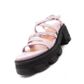 GANNI strap-detail ridged-sole sandals - Pink